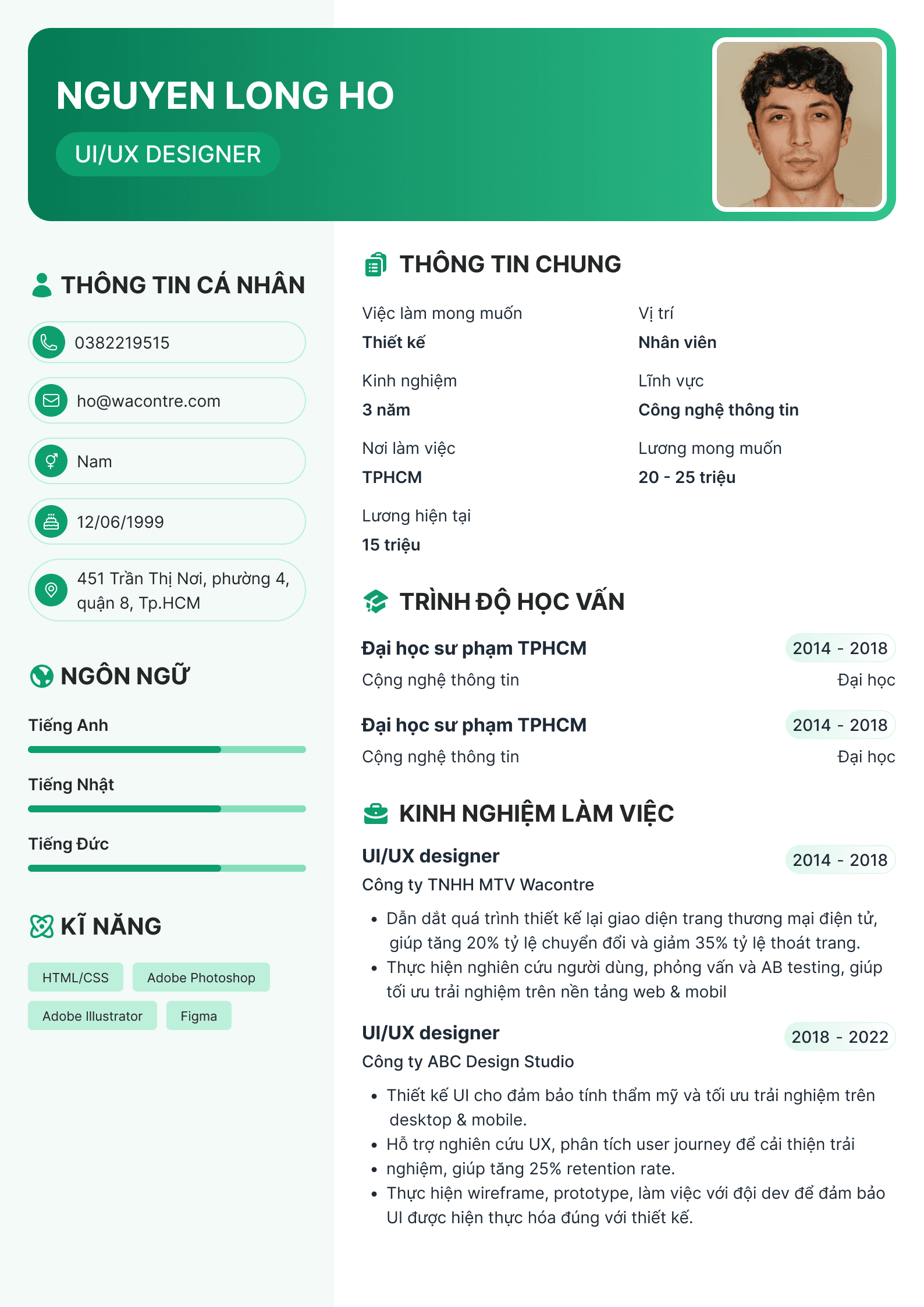 Modern Resume