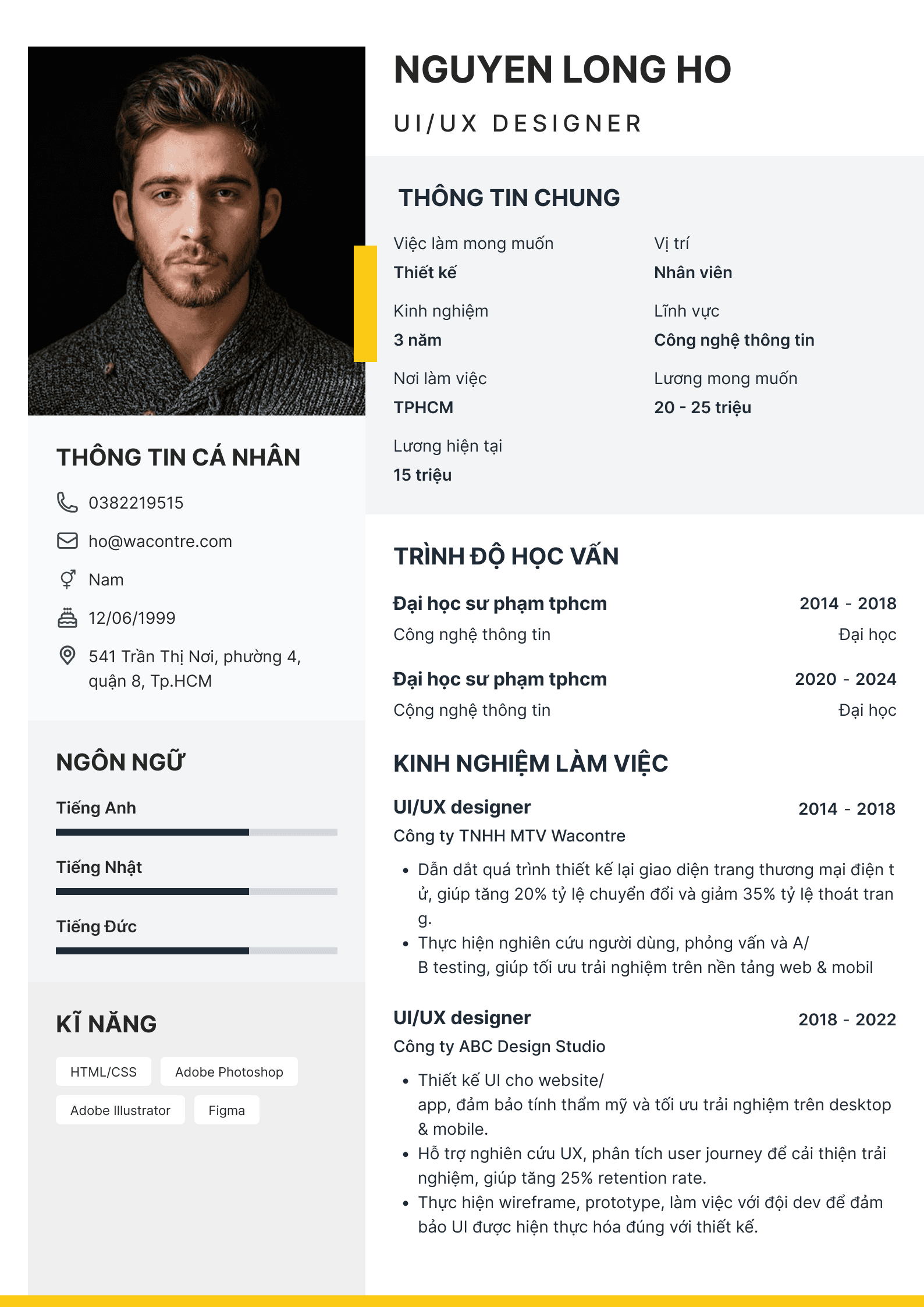 Business Resume